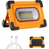 Image de Projecteur led Rechargeable Projecteur Chantier 60W 3000 Lumens Lumière de Travail avec Batterie 9000mAh & Pannea Solaire 4 Modes Lanterne Portable