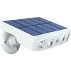 Image de Lampe solaire extérieur étanche orientable avec détecteur de mouvement - Panneau a recharge rapide Haute Qualité - 4 Leds cob Blanc froid 5000 Lumens