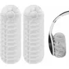 Image de 100 Pièces Hygiénique Couvre-Oreillettes Jetables Couvre-Oreillettes pour Casque pour la Plupart des Écouteurs avec Coussinets de 8 à 13 cm (Blanc)