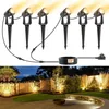 Image de Spot Led Extérieur, Éclairage de Jardin Blanc Chaud 3000K, Spot Exterieur Étanche IP67, Lampe de Jardin Avec Adaptateur 23 m 27 v, Spot Exterieur Led
