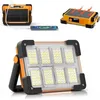 Image de Lampe de travail rechargeable à led, projecteur à led avec port usb, projecteur portable avec 4 modes, lumières de sécurité étanches pour la pêche,