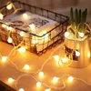 Image de Guirlande lumineuse de 5 m, 50 boules, alimentée par batterie, lumières décoratives d'intérieur et d'extérieur-Ensoleillé
