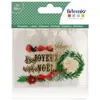 Image de Étiquettes cadeaux - ARTEMIO - Joyeux Noël - transparentes - lot de 8 - 4,5 x 7,5 cm