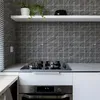 Image de Sticker Mural Carrelage adhésif Cuisine Salle de Bain - 60 STICKERS CARRELAGES MARBRE GRIS DE ISLA - 60stickers15x15cm