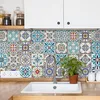Image de Sticker Mural Carrelage adhésif Cuisine Salle de Bain - 60 stickers carrelages azulejos ludivina - 60stickers10x10cm