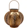 Image de Lanterne Solaire Jardin Décoration Extérieur Étanche Luminaire Solaire Patio Décoratif Métal Lampe de Patio pour Pelouse Patio Fête Décorations