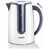 Image de Bouilloire électrique Haeger hot blue - 2200w - 1.7l - système sans fil - corps en acier inoxydable et élément chauffant dissimulé - base rotative à