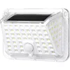 Image de Applique solaire 90LEDs, éclairage extérieur à capteur de corps, 3 modes d'éclairage / contrôle sensible de la lumière / étanche IP65 / batterie