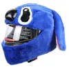 Image de Casque intégral capuche en peluche chapeau de moto casque d'équitation personnalisé en plein air accessoire de moto drôle 1