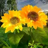 Image de LumièRes Solaires ExtéRieures Fleur,2 paquets led Lumière Solaire Jardin de Tournesol DéCorations,solaire Lampe de décoration extérieures fleur IP65