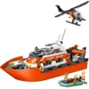 Image de Lego City 60504 Bateau De La Garde Côtière Avec Hélicoptère
