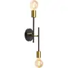 Image de 2 Lumières Appliques Murales Industriel Rétro Lampe Murale E27 Style Simple Plafonnier pour Entrée Chambre