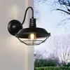 Image de Applique Murale Industrielle Rétro Lamp Murale Métal Pot Couvercle Lumières Murale Créatif E27 Ø26cm Noir - 1Pcs