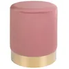 Image de M&s - Pouf rond 34x43 cm en velours rose - boddin