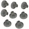 Image de Roulettes pour panier inférieur de lave-vaisselle   Compatibles avec Privileg, Faure, AEG, Electrolux et Zanussi. Jeu complet de 8 roulettes.