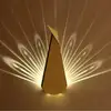 Image de Applique Murale Moderne Intérieur led Paon Lampe Murale Mode Créatif Décoration Design Pépinière Lampe De Mur Lampe De Chevet Pour Bureau Couloir