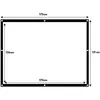 Image de Screen de Écran de projection portable de Polyester avec bordure noire de 25 mm Angle de Vision de 179° Installation facile - Maclean