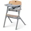 Image de Kinderkraft Chaise haute LIVY bois gris KHLIVY00WOD0000