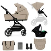 Image de Kinderkraft Poussette 3en1 YOXI beige KSYOXI00BEG3000