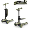 Image de Kinderkraft Trottinette évolutive 2 en 1 avec siège HALLEY 2 vert KRHALL02GRE0000