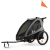Image de Kinderkraft Remorque Vélo Enfant 2en1 NAVA WALK KSNAVA00GRY000W