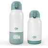 Image de Kinderkraft Chauffe-biberon mobile et thermos 2-en-1 GAJA vert KEGAJA00GRE0000