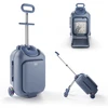 Image de Kinderkraft Valise enfant 2 en 1 avec assise CABBY bleu KACABB00BLU0000