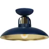 Image de Plafond Felix 1 E27 Bleu Marine Milagro Mlp7713