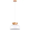 Image de Pendentif Marion bois/acier 1xE27 29.5cm Sollux