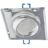 Image de Edo Solutions - Spot de plafond encastrable crystal r IP20 carré en verre orientable argent EDO777404