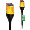 Image de Lampe solaire de jardin à LED effet flamme pour extérieur IGNIS