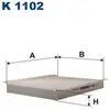 Image de Filtre D'Habitacle K1102 Filtron
