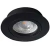 Image de Support de spot encastrable perçage 70mm rond Noir
