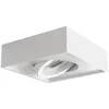 Image de Kanlux - Anneau décoratif blanc - Spot encastré carré - Aluminium - Réglable 30°