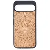 Image de Étui en bois Bewood pour Google Pixel 10/10 Pro, motif calendrier aztèque, Aniegre