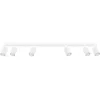 Image de Sollux - Plafonnier Karbon aluminium 6xGU10 117cm