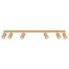 Image de Sollux - Plafonnier Karbon aluminium 6xGU10 117cm