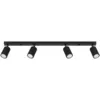 Image de Plafonnier Karbon aluminium 4xGU10 81cm Sollux