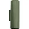 Image de Sollux Karbon Applique murale minimaliste haut-bas 20 cm vert olive