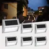 Image de Lampes solaires jardin solaire 4 led éclairage d'escalier éclairage extérieur appliques murales éclairage de chemin avec capteur de lumière, étanche