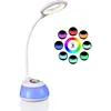 Image de Lampe de Bureau pour Enfant avec Lumière Réglable et Colorée, 3 Niveaux de Luminosité (Lecture, Étude, Détente), Bras Flexible, Écran Tactile, Port