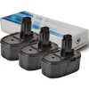 Image de Lot de 3 batteries pour DEWALT DC613KA cloueur sans fil 3000mAh 14.4V