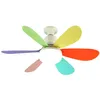 Image de Tuserxln - Petit lustre ventilateur, E27, 40 Watt,petit lustre silencieux multifonctionnel, ventilateur de plafond pour chambre