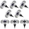 Image de Lampe solaire exterieur, lumiere solaire exterieur 8 Pièces, lampe solaire exterieur jardin 8LED, spot solaire exterieur IP65 Étanche, lampe solaire