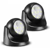 Image de Spot led avec Detecteur de mouvement, 2 Unités Projecteur led Sans Fil, 150 Lumen, Sphère Amovible, Rotation et Inclinaison à 360 degrés - Lntyq