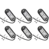 Image de Lot de 6 feux de position latéraux à led pour voiture, remorque, camping-car, caravane, vélo, moteur