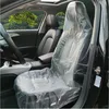 Image de Shining House - Housses de siège jetables 100 pièces, housse de siège en plastique transparent