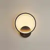 Image de Devenirriche - Applique Murale Interieur led 13W Lampe Murale Ronde Noir Blanc Chaud 3000K Moderne pour Chambre Salon Escalier Couloir ac 220V