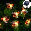 Image de Guirlande lumineuse solaire de jardin 50 led - 7 m - 8 modes - étanche - Pour extérieur et intérieur - Pour clture, pelouse, patio, fête d'été, Nol,