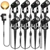 Image de Spots led Extérieur, 3W Lampes Jardin Blanc Chaud 3000K 1440LM avec Piquet, Etanche IP65 Lumière Extérieur led Projecteur pour Jardin, Chemin,
